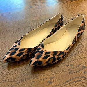 Marc Fisher pointed flat - 8.5 size (leopard print)